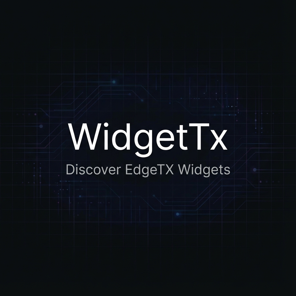 WidgetTx - Discover EdgeTX Widgets